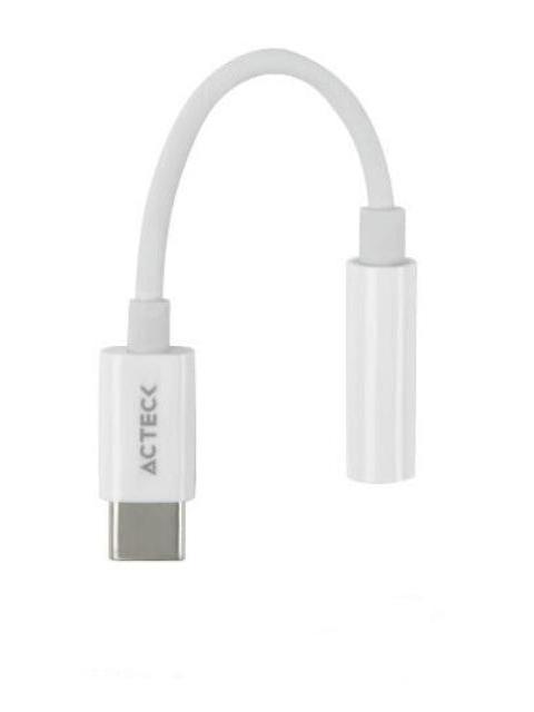 ACTECK ADAPTADOR DE AUDIO SHIFT PLUS AA405 3.5MM HEMBRA - USB C MACHO BLANCO