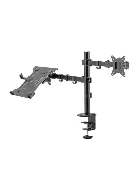 ACTECK SOPORTE DE ESCRITORIO PARA 1 MONITOR 10 - 32 HASTA 9 KG NEGRO
