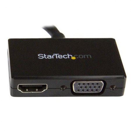 STARTECH  ADAPTADOR DISPLAYPORT 1.2 - HDMI-VGA 1080P NEGRO