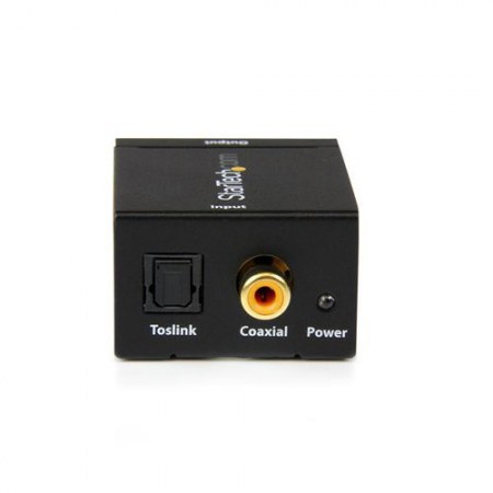 STARTECH  ADAPTADOR CONVERTIDOR DE AUDIO DIGITAL COAXIAL SPDIF O TOSLINK OPTICO A RCA ESTEREO ANALOGICO