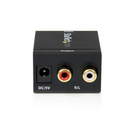 STARTECH  ADAPTADOR CONVERTIDOR DE AUDIO DIGITAL COAXIAL SPDIF O TOSLINK OPTICO A RCA ESTEREO ANALOGICO