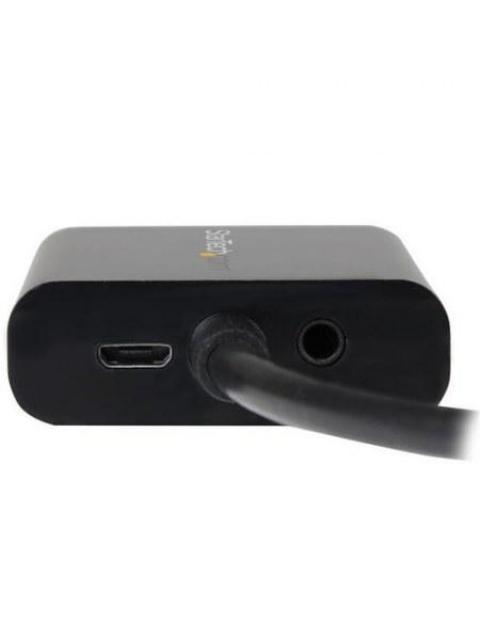STARTECH  ADAPTADOR DE VIDEO DISPLAYPORT - VGA CON AUDIO NEGRO