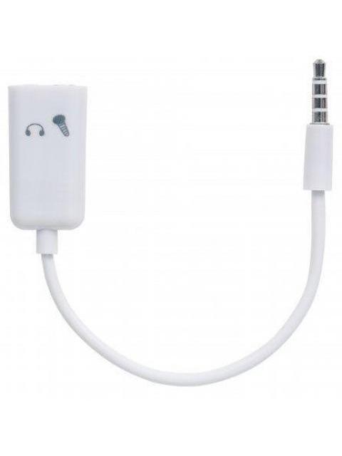 MANHATTAN ADAPTADOR DE AUDIO 3.5MM MACHO - 2X 3.5MM HEMBRA BLANCO