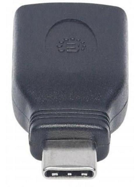 MANHATTAN ADAPTADOR USB C MACHO - USB A HEMBRA NEGRO