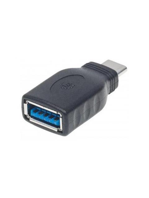 MANHATTAN ADAPTADOR USB C MACHO - USB A HEMBRA NEGRO