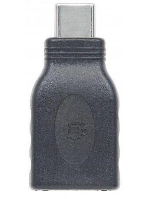 MANHATTAN ADAPTADOR USB C MACHO - USB A HEMBRA NEGRO