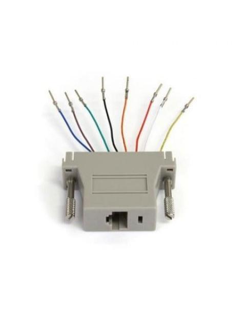 STARTECH  ADAPTADOR MODULAR SERIAL DB25 MACHO - RJ45 HEMBRA GRIS