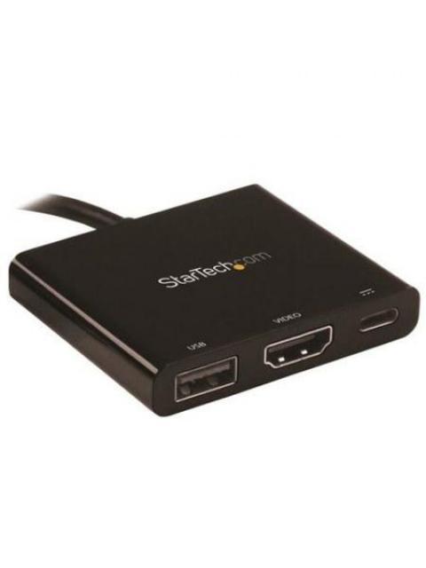 STARTECH  ADAPTADOR MULTIFUNCION USB C MACHO - HDMI 4K HEMBRA NEGRO