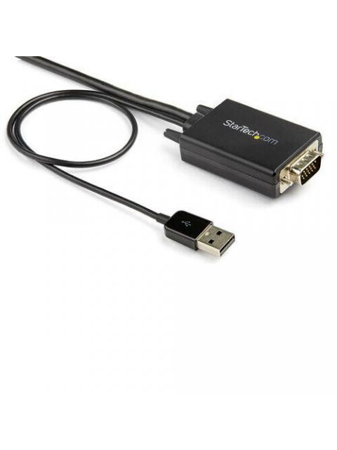 STARTECH  CABLE VGA-USB A MACHO - HDMI A MACHO 2 METROS NEGRO