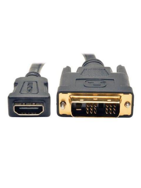 ADAPTADOR TRIPP LITE DVI-D MACHO A HDMI HEMBRA NEGRO P130-08N