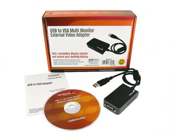 STARTECH  USB2VGAE2 ADAPTADOR DE VIDEO EXTERNO USB A VGA TARJETA DE VIDEO EXTERNA CABLE 1440 X 900 PIXELES