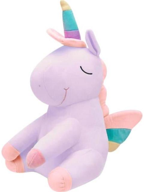 ALMOHADA DE PELUCHE UNICORNIO LILA HELLODREAM
