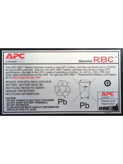 APC BATERIA DE REEMPLAZO PARA UPS CARTUCHO #7 RBC7