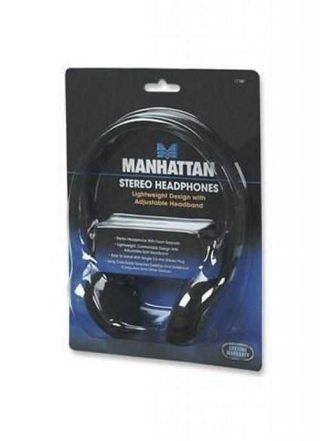 MANHATTAN AUDIFONOS 177481 ALAMBRICO 3.5MM NEGRO