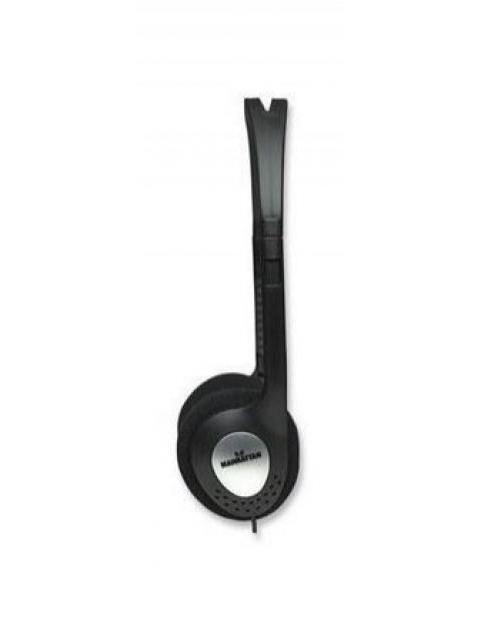 MANHATTAN AUDIFONOS 177481 ALAMBRICO 3.5MM NEGRO