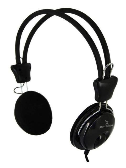 AUDIFONOS PERFECT CHOICE PC-113171 NEGRO 1.5 M