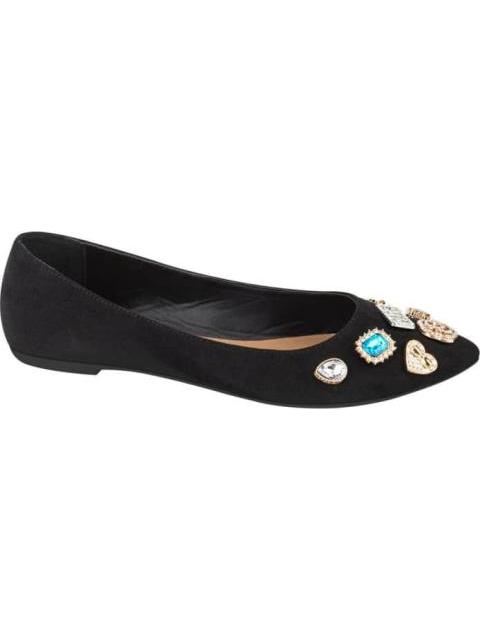 BALLERINA CON CHARMS NEGRO VI LINE FASHION