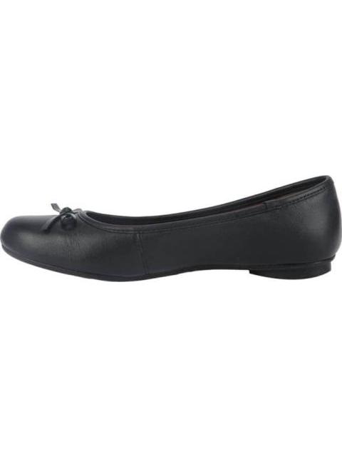 BALLERINA DE PIEL CON MOÑO NEGRO FLEXI