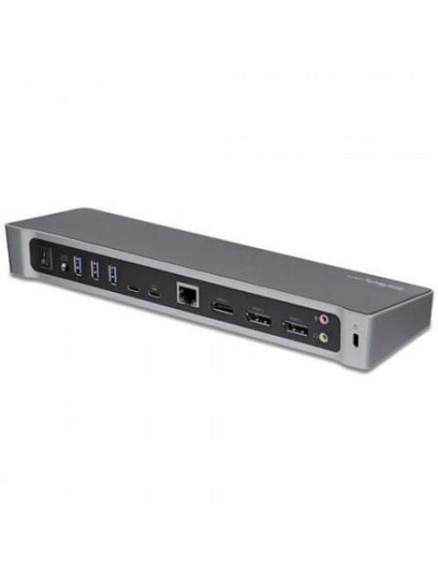 STARTECH  DOCKING STATION DK30CH2DEP USB-C 2X USB 3.0 1X HDMI 2X DISPLAYPORT 1X RJ-45 PLATA-NEGRO