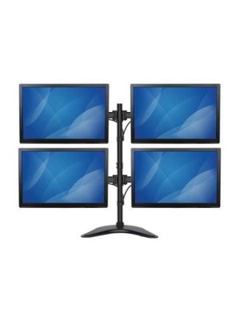 STARTECH  BASE DE SOPORTE AJUSTABLE VESA PARA 4 MONITORES 13 - 27 8KG NEGRO