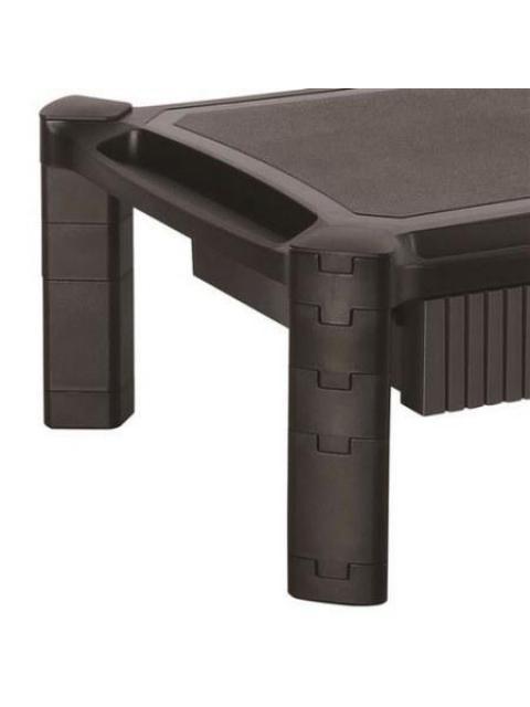 STARTECH  BASE DE SOPORTE PARA MONITOR 13 - 27 CON CAJON Y ALTURA AJUSTABLE HASTA 10KG NEGRO