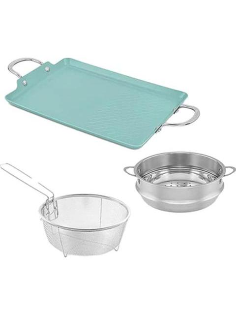 BATERIA DE COCINA JADE CHEFF PLUS 22 PIEZAS VERDE JADE CV DIRECTO