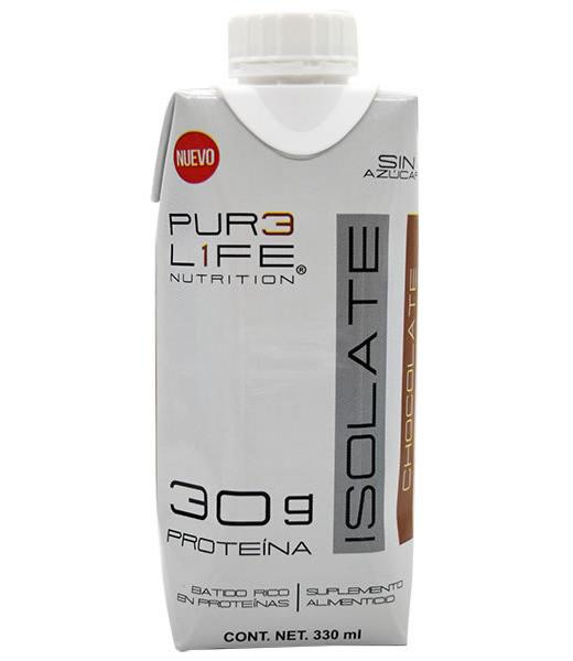 BEBIDA ISOLATE PROTEIN CHOCOLATE 330 ML PUR3 L1FE C 12