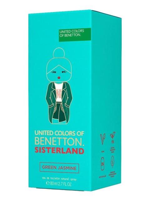 BENETTON SISTERLAND GREEN JASMINE EDT 80ML PERFUME MUJER