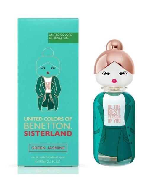 BENETTON SISTERLAND GREEN JASMINE EDT 80ML PERFUME MUJER