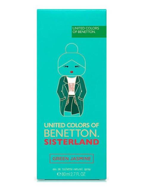 BENETTON SISTERLAND GREEN JASMINE EDT 80ML PERFUME MUJER