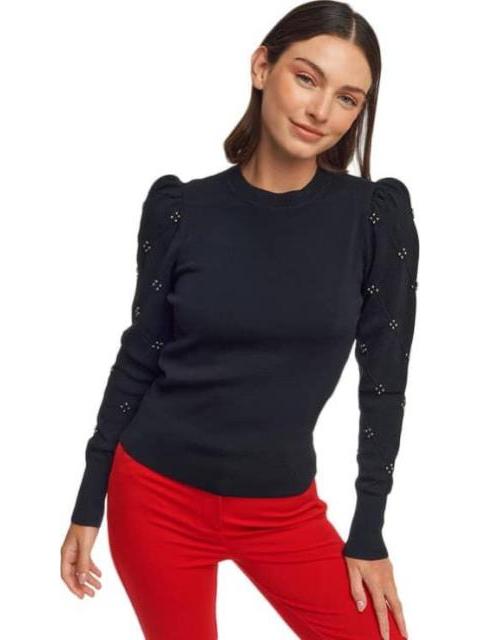 BLUSA CON APLICACIONES NEGRO HOLLY LAND