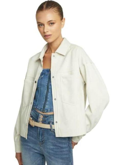 SOBRECAMISA MANGA LARGA BEIGE HOLLY LAND