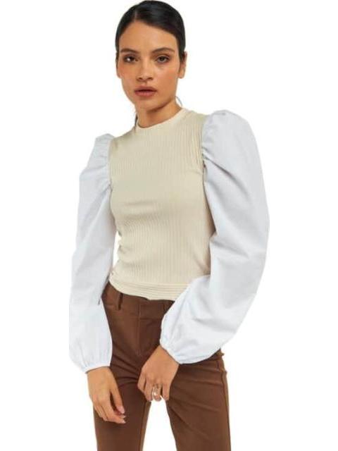 BLUSA MANGAS GLOBO BLANCO HOLLY LAND