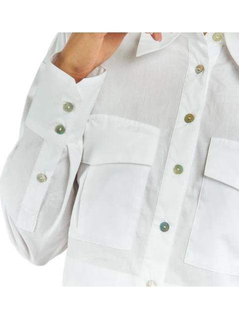 CAMISA CROP BLANCO HOLLY LAND