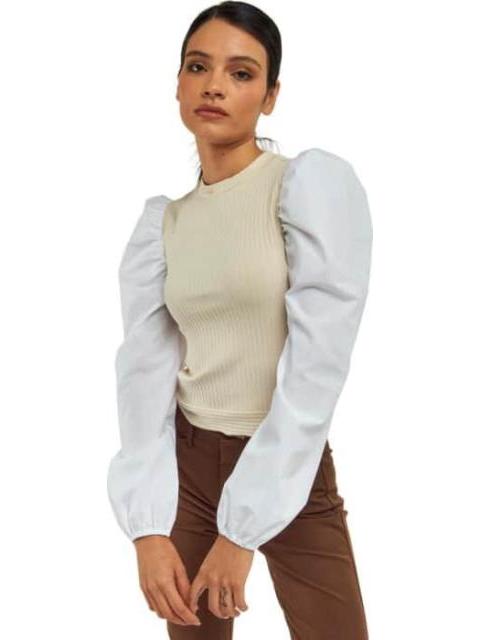 BLUSA MANGAS GLOBO BLANCO HOLLY LAND