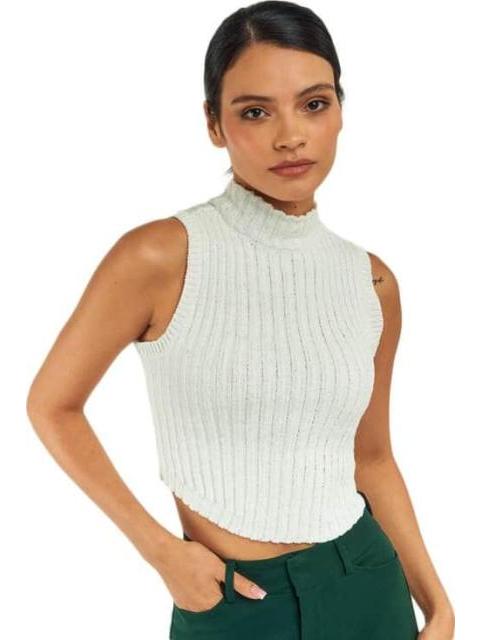 TOP CUELLO ALTO MARFIL HOLLY LAND