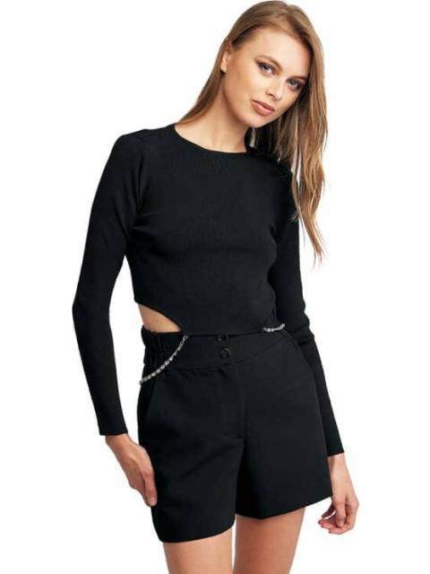 BLUSA CON PEDRERIA NEGRO HOLLY LAND