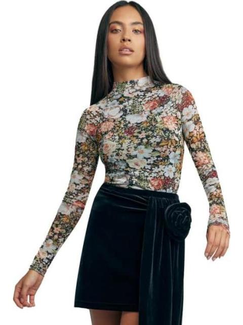 BLUSA FLOREADA NEGRO HOLLY LAND