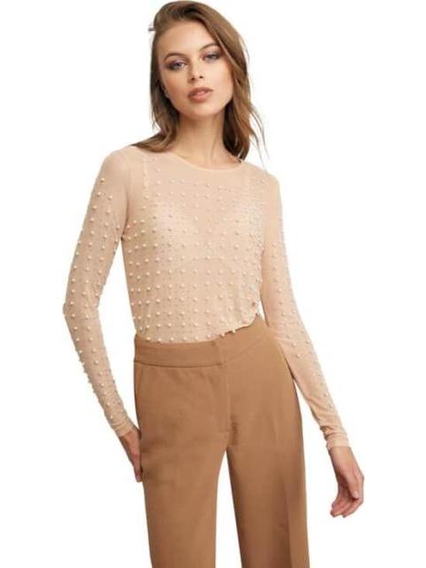 BLUSA MESH PERLAS NUDE HOLLY LAND
