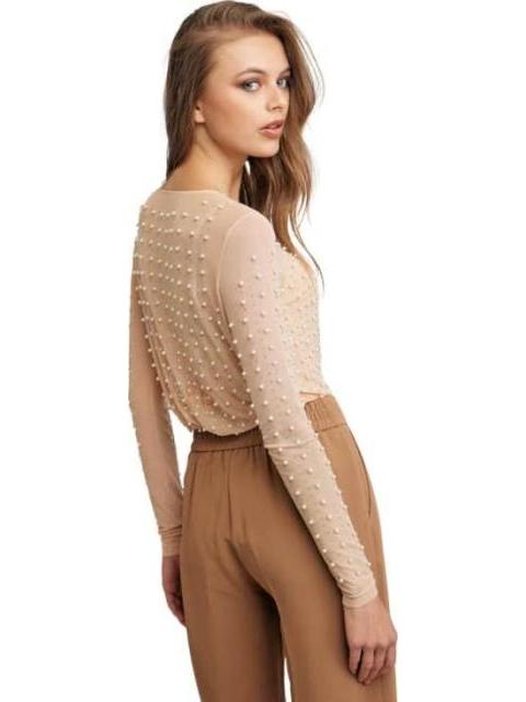 BLUSA MESH PERLAS NUDE HOLLY LAND