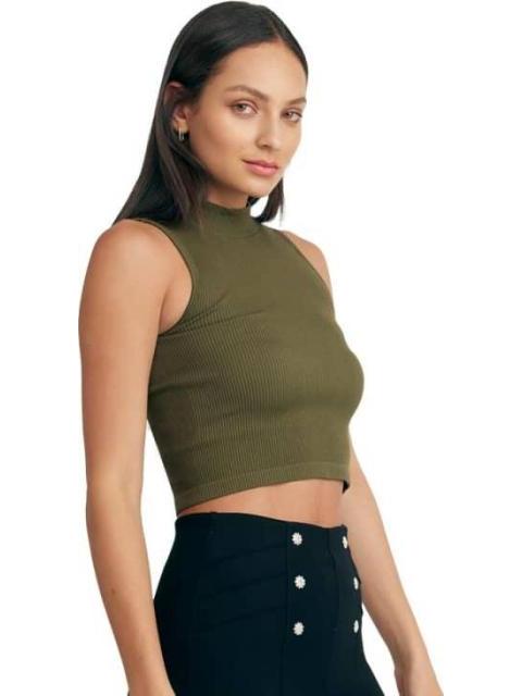 TOP SIN MANGAS VERDE OLIVO HOLLY LAND