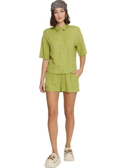 BLUSA DE LINO VERDE OLIVO HOLLY LAND