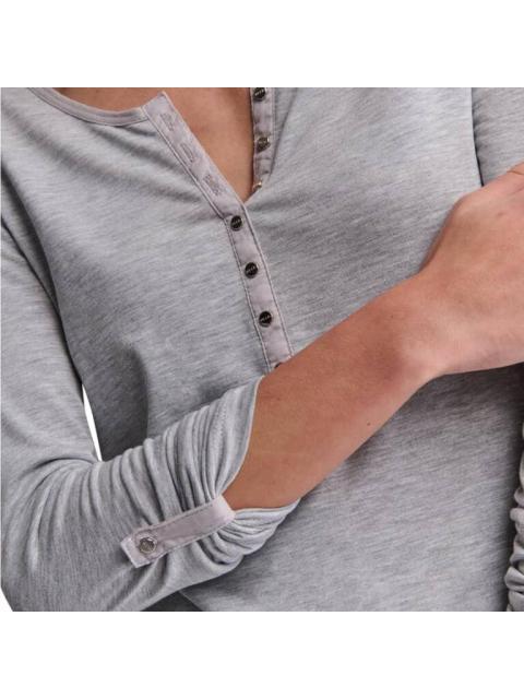BLUSA MANGA LARGA GRIS HOLLY LAND