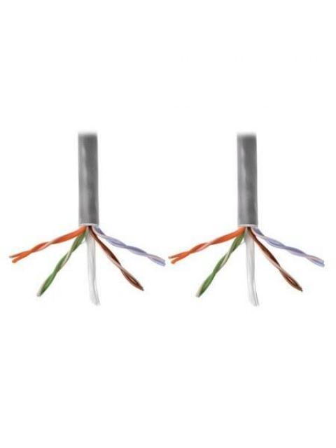 CABLE A GRANEL DE PVC CAT5E NUCLEU SOLIDO PLENUM GRIS 305M