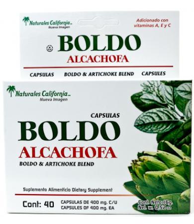 BOLDO Y ALCACHOFA 40 CAP NATURALES CALIFORNIA