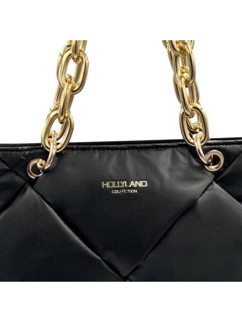 BOLSA TOTE CAPITONADA NEGRO HOLLY LAND