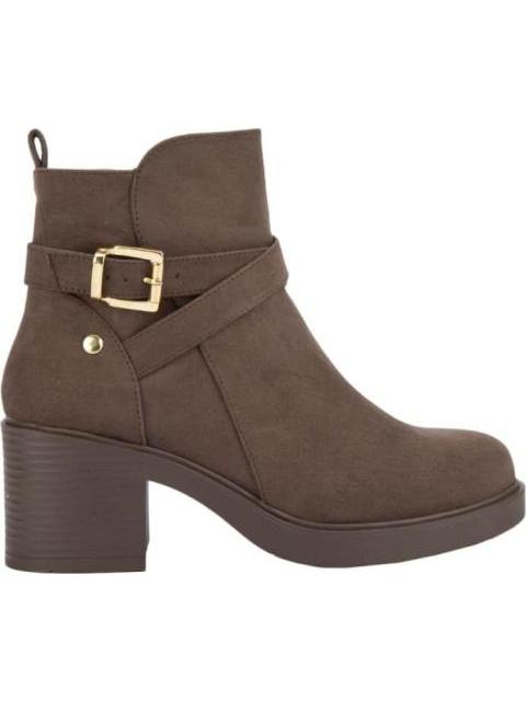 BOTA ANTE CON PLATAFORMA TAUPE TIERRA BENDITA