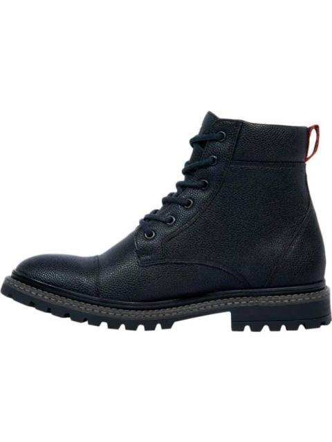 BOTA CASUAL DE PIEL NEGRO GOODYEAR