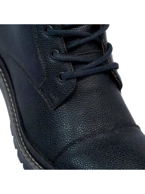 BOTA CASUAL DE PIEL NEGRO GOODYEAR