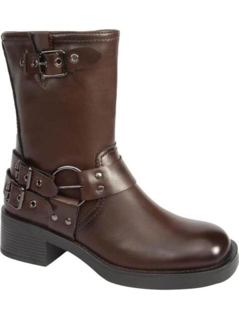 BOTA CON HEBILLAS TACON BAJO CAFE GOODYEAR